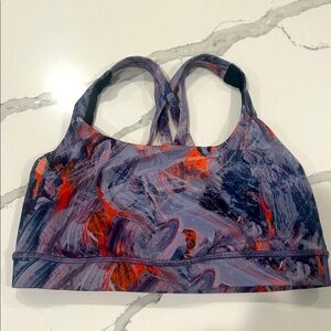 Lululemon Multicolor Abstract Sports Bra